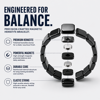 MAGNETIX™ HEMATITE BRACELET